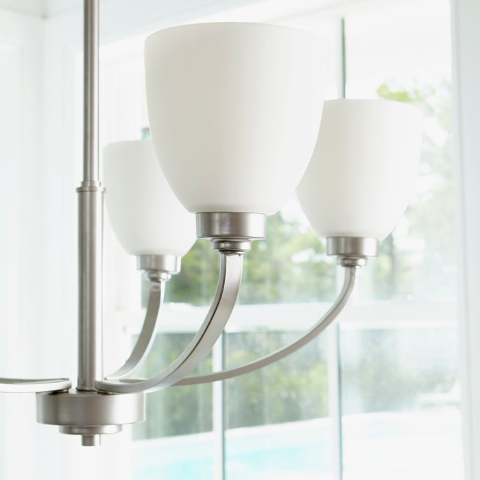 Quorum Home Quorum - 6060-5-64 - Five Light Chandelier - Classic Nickel