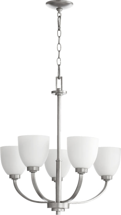 Quorum Home Quorum - 6060-5-64 - Five Light Chandelier - Classic Nickel
