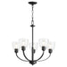 Quorum Home Quorum - 6060-5-69 - Five Light Chandelier - Textured Black
