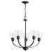 Quorum Home Quorum - 6060-5-69 - Five Light Chandelier - Textured Black
