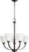 Quorum Home Quorum - 6060-5-86 - Five Light Chandelier - Oiled Bronze