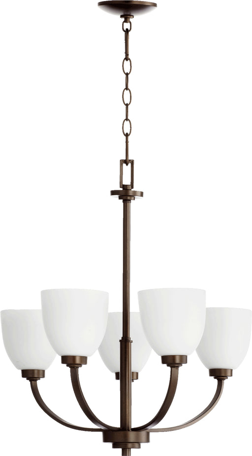 Quorum Home Quorum - 6060-5-86 - Five Light Chandelier - Oiled Bronze