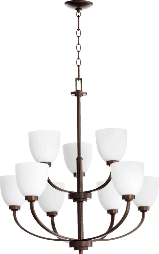 Quorum Home Quorum - 6060-9-86 - Nine Light Chandelier - Oiled Bronze
