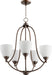 Quorum Home Quorum - 6069-5-86 - Five Light Chandelier - Oiled Bronze