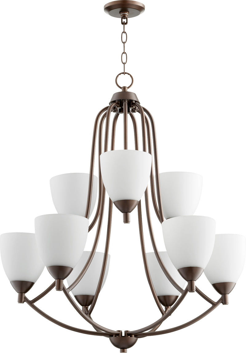 Quorum Home Quorum - 6069-9-86 - Nine Light Chandelier - Oiled Bronze