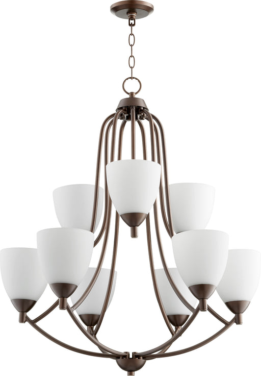 Quorum Home Quorum - 6069-9-86 - Nine Light Chandelier - Oiled Bronze
