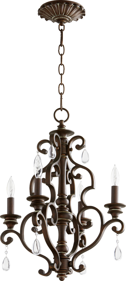 Quorum Home Quorum - 6073-4-39 - Four Light Chandelier - Vintage Copper