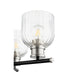 Quorum Home Quorum - 610-3-6965 - Three Light Chandelier - Textured Black w/ Satin Nickel