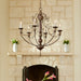 Quorum Home Quorum - 6106-6-39 - Six Light Chandelier - Vintage Copper