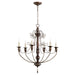 Quorum Home Quorum - 6106-6-39 - Six Light Chandelier - Vintage Copper