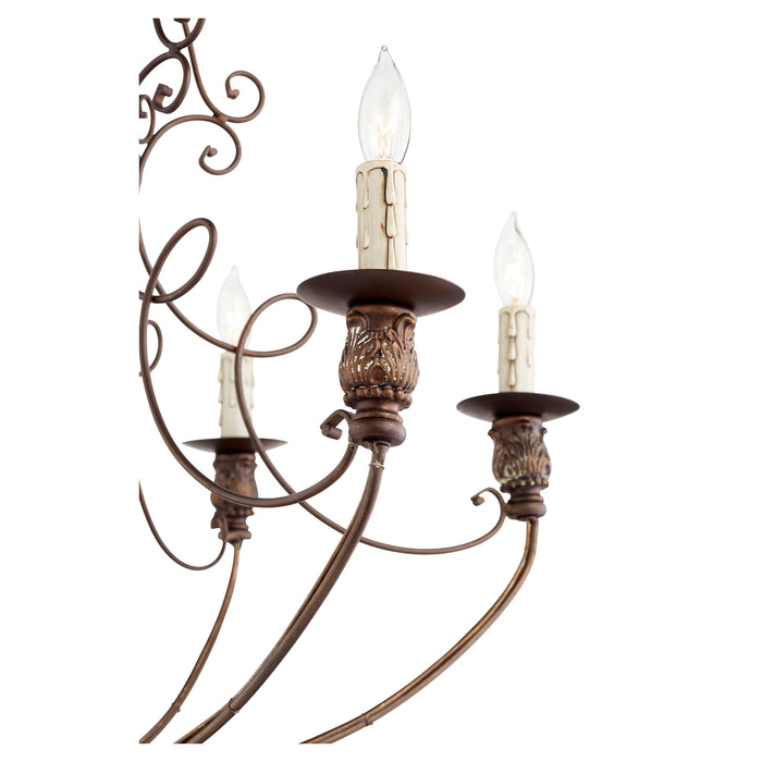 Quorum Home Quorum - 6106-6-39 - Six Light Chandelier - Vintage Copper