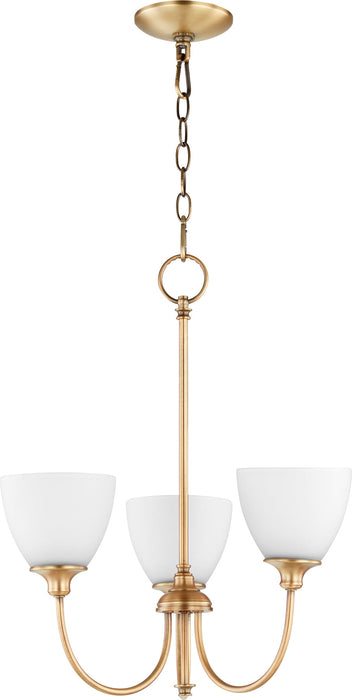 Celeste 3 Light Chandelier - Aged Brass