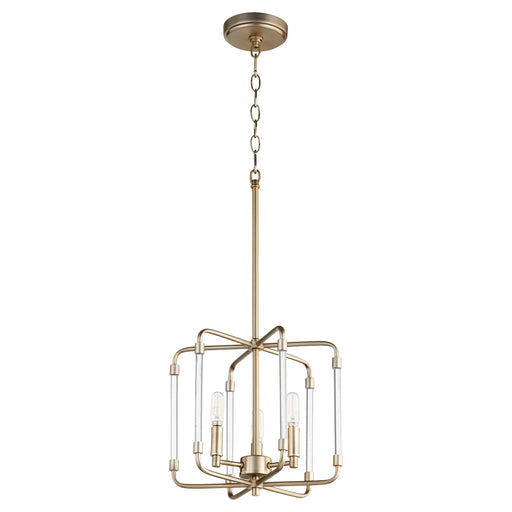 Quorum Home Quorum - 6114-3-80 - Three Light Pendant - Aged Brass