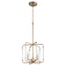 Quorum Home Quorum - 6114-3-80 - Three Light Pendant - Aged Brass