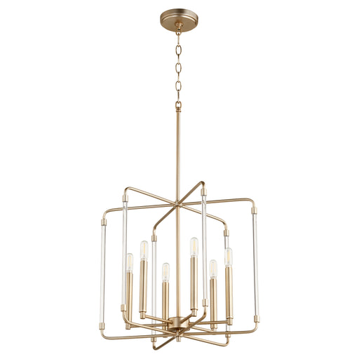Quorum Home Quorum - 6114-6-80 - Six Light Pendant - Aged Brass
