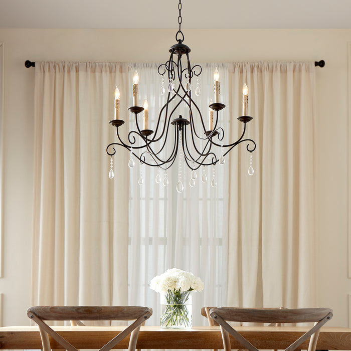 Quorum Home Quorum - 6116-6-86 - Six Light Chandelier - Oiled Bronze