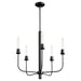 Quorum Home Quorum - 612-5-59 - Five Light Chandelier - Matte Black
