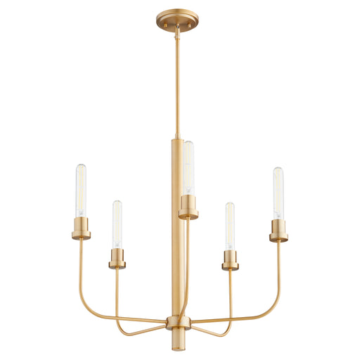 Quorum Home Quorum - 612-5-80 - Five Light Chandelier - Aged Brass