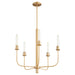 Quorum Home Quorum - 612-5-80 - Five Light Chandelier - Aged Brass