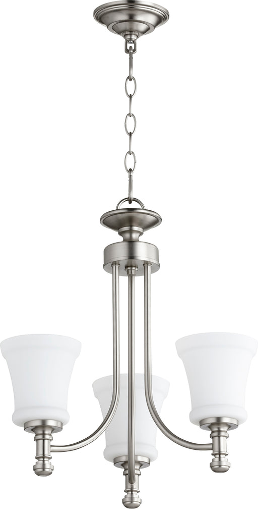 Quorum Home Quorum - 6122-3-65 - Three Light Chandelier - Satin Nickel