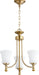 Quorum Home Quorum - 6122-3-80 - Three Light Chandelier - Aged Brass
