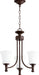 Quorum Home Quorum - 6122-3-86 - Three Light Chandelier - Oiled Bronze