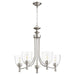 Quorum Home Quorum - 6122-5-265 - Five Light Chandelier - Satin Nickel w/ Clear/Seeded