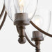 Quorum Home Quorum - 6122-5-286 - Five Light Chandelier - Oiled Bronze w/ Clear/Seeded