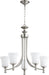 Quorum Home Quorum - 6122-5-65 - Five Light Chandelier - Satin Nickel