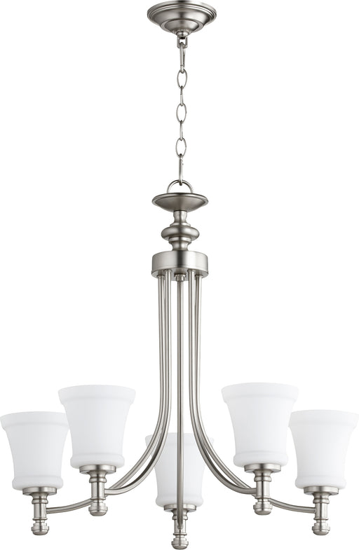 Quorum Home Quorum - 6122-5-65 - Five Light Chandelier - Satin Nickel