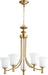 Quorum Home Quorum - 6122-5-80 - Five Light Chandelier - Aged Brass