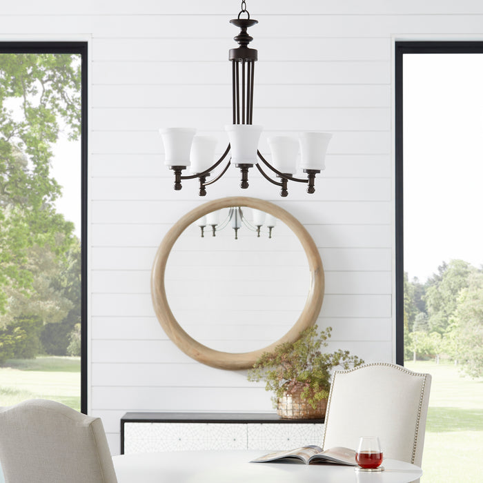 Quorum Home Quorum - 6122-5-86 - Five Light Chandelier - Oiled Bronze