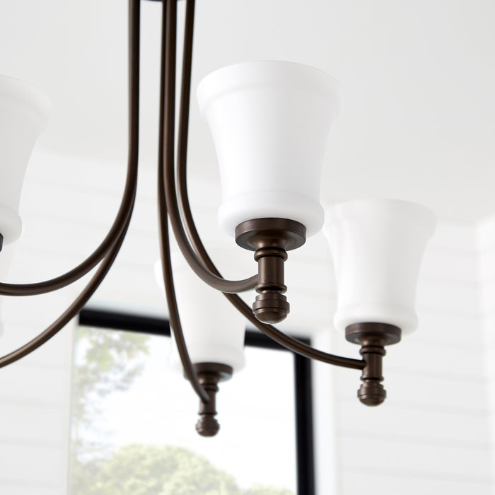 Quorum Home Quorum - 6122-5-86 - Five Light Chandelier - Oiled Bronze