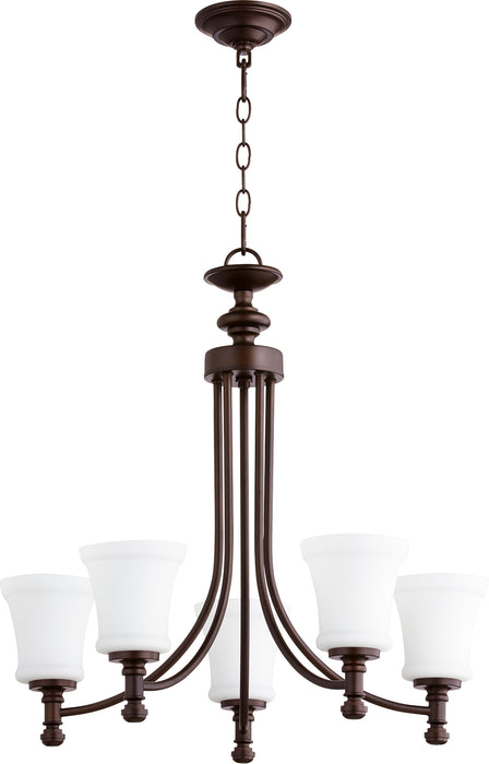 Quorum Home Quorum - 6122-5-86 - Five Light Chandelier - Oiled Bronze