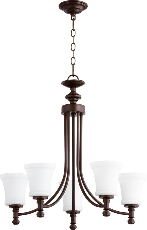 Quorum Home Quorum - 6122-5-86 - Five Light Chandelier - Oiled Bronze