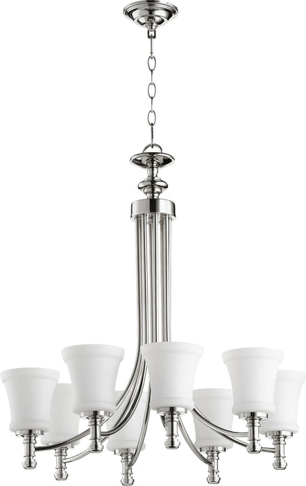 Rossington 8 Light Chandelier - Polished Nickel