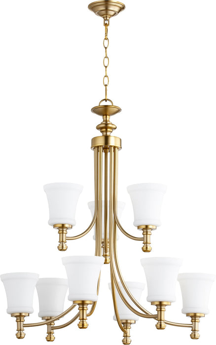 Rossington 6+3 Light - Aged Brass