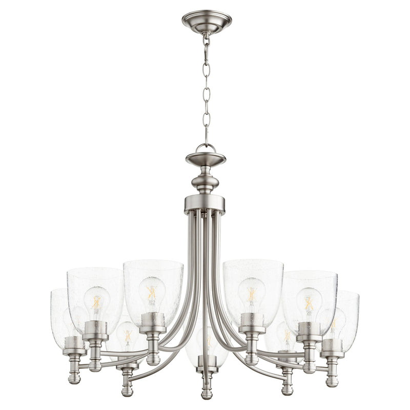 Rossington Clr/Sd Chandelier- Satin Nickel