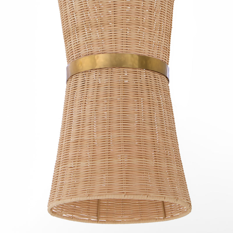 FAIRVIEW 2 Light Pendant - Brushed Brass