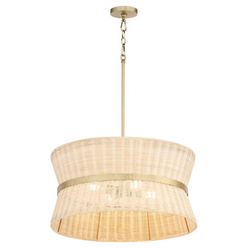 FAIRVIEW 4 Light Pendant - Brushed Brass