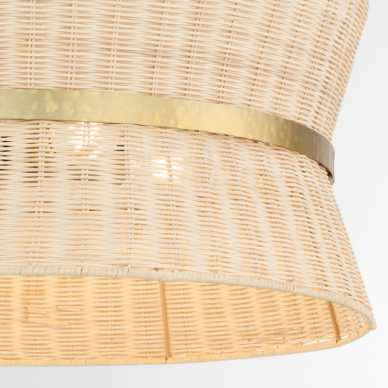 FAIRVIEW 4 Light Pendant - Brushed Brass