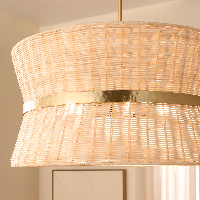 FAIRVIEW 4 Light Pendant - Brushed Brass