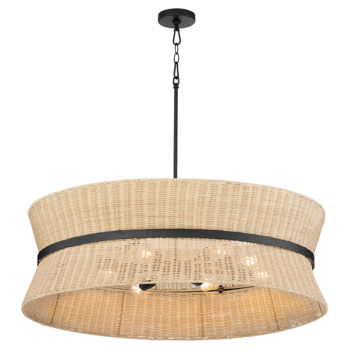 FAIRVIEW 8 Light Pendant - Matte Black