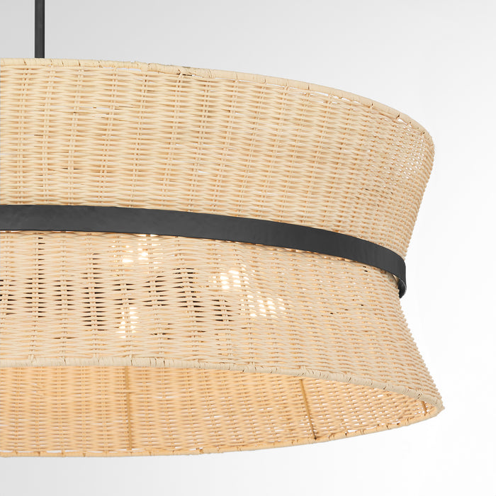 FAIRVIEW 8 Light Pendant - Matte Black