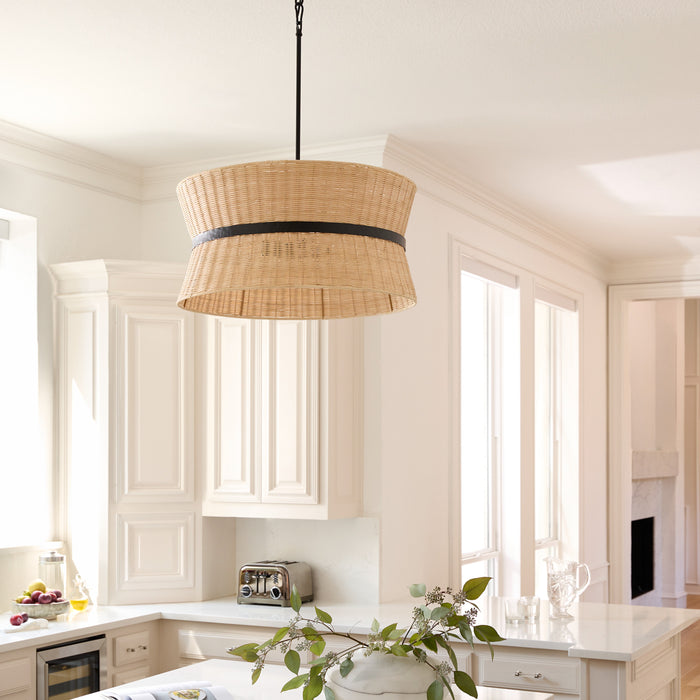 FAIRVIEW 8 Light Pendant - Matte Black
