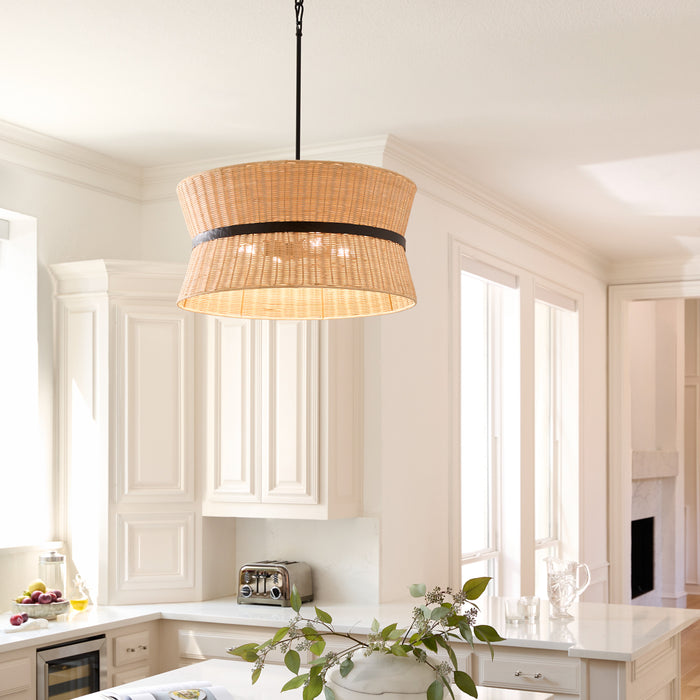 FAIRVIEW 8 Light Pendant - Matte Black