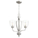 Quorum Home Quorum - 6127-3-265 - Three Light Chandelier - Satin Nickel w/ Clear/Seeded