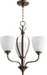 Quorum Home Quorum - 6127-3-86 - Three Light Chandelier - Oiled Bronze