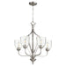Quorum Home Quorum - 6127-5-265 - Five Light Chandelier - Satin Nickel w/ Clear/Seeded