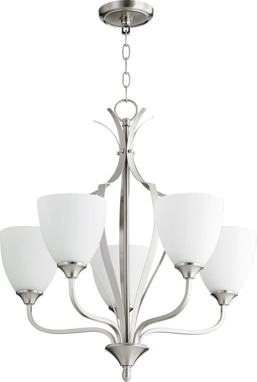 Quorum Home Quorum - 6127-5-65 - Five Light Chandelier - Satin Nickel